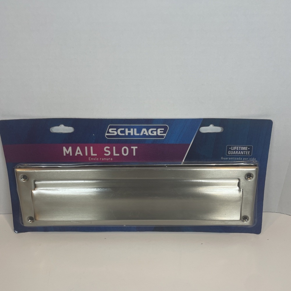 Schlage Mail Slot Brushed Nickel Lifetime Guarantee New‎ in Package